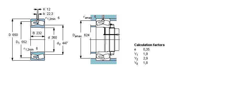 رولبرینگ 23272k