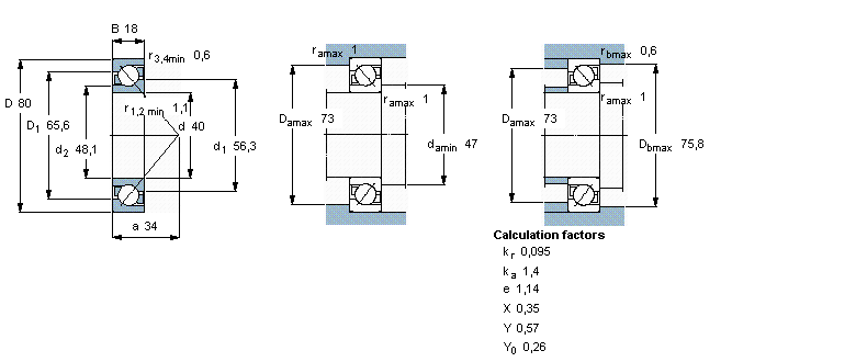 بلبرینگ 7208BTVP
