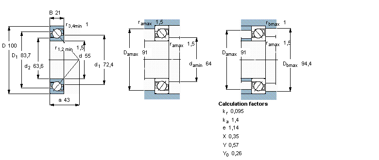 بلبرینگ 7211becbp