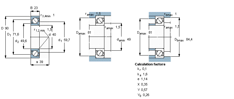 بلبرینگ 7308BTVP