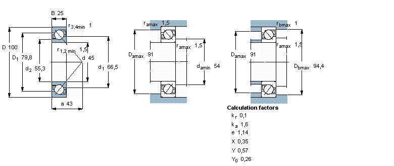 بلبرینگ 7309becbp